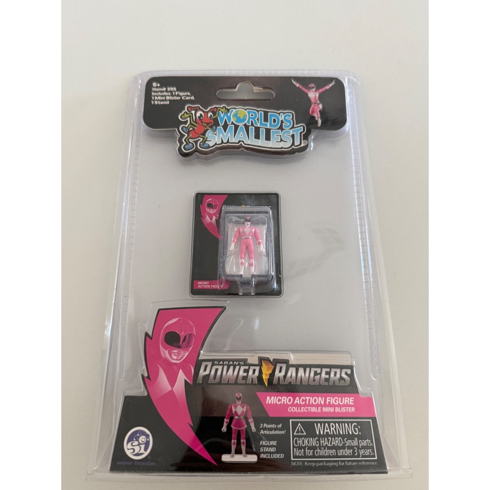 Power Rangers Pink Ranger Micro Action Figure 1.25 Inches - Picture 2 of 3